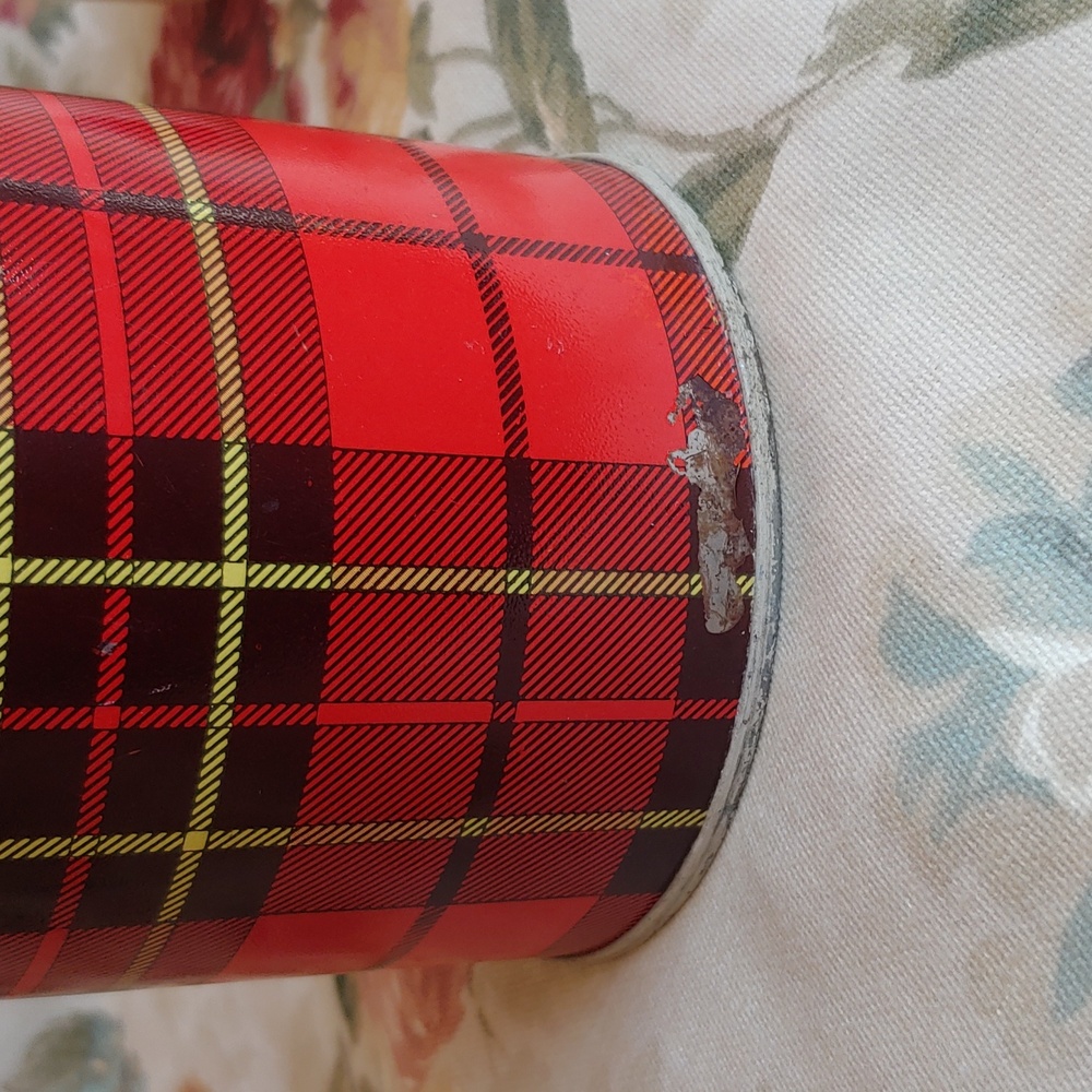 Vintage 1973 Thermos in Classic Red Tartan Plaid Coffe Container 1.5 pint - Picture 12 of 15